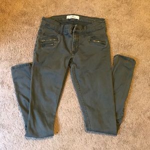 Dark green jeans
